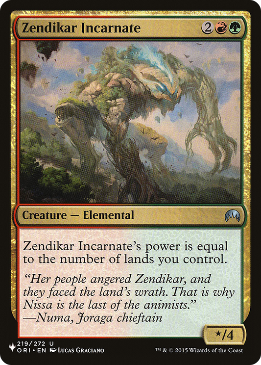 Zendikar Incarnate (LIST-ORI-219)