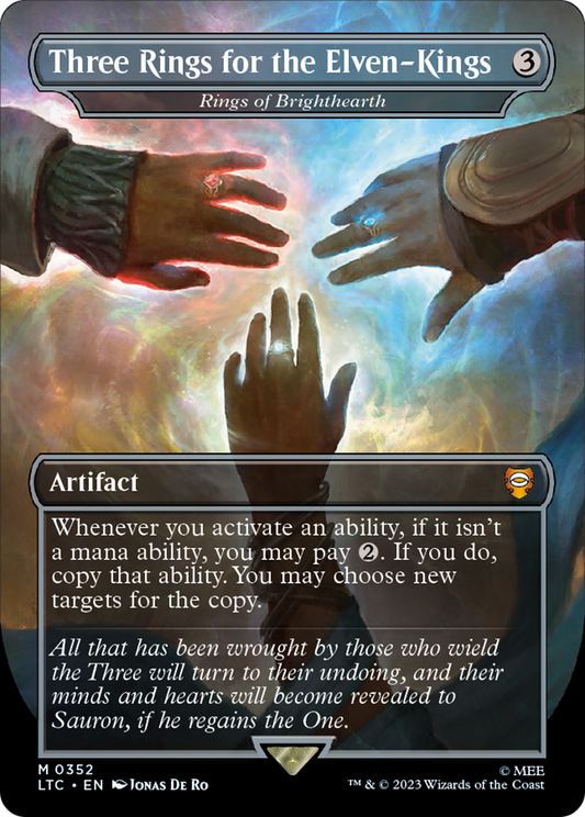 Three Rings for the Elven-Kings / Rings of Brighthearth (LTC-352) (Borderless) (Foil)