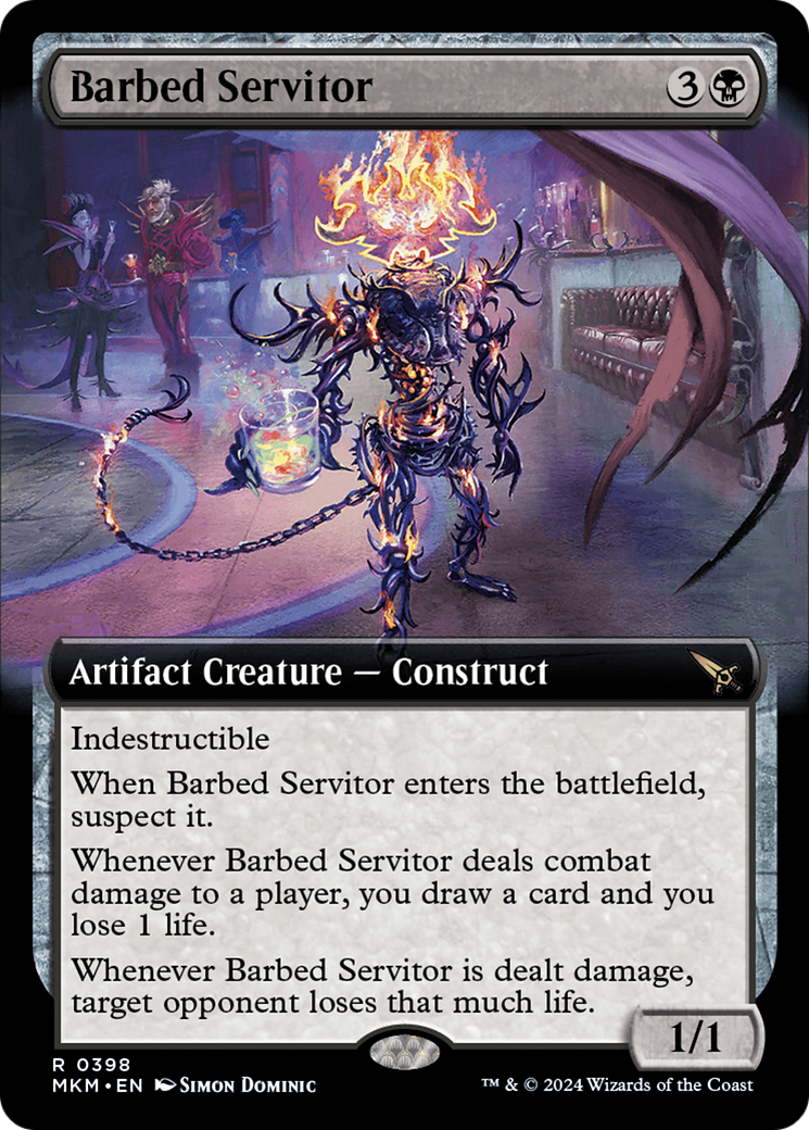 Barbed Servitor (MKM-398) (Extended Art) (Foil)