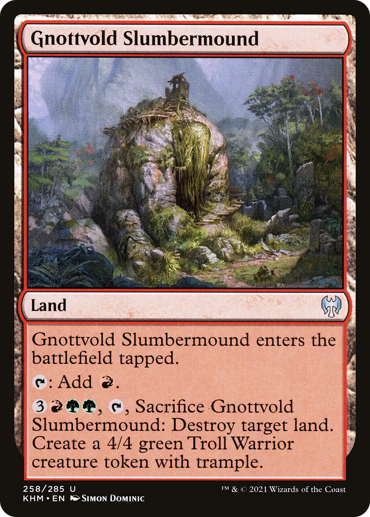 Gnottvold Slumbermound (KHM-258) (Foil)