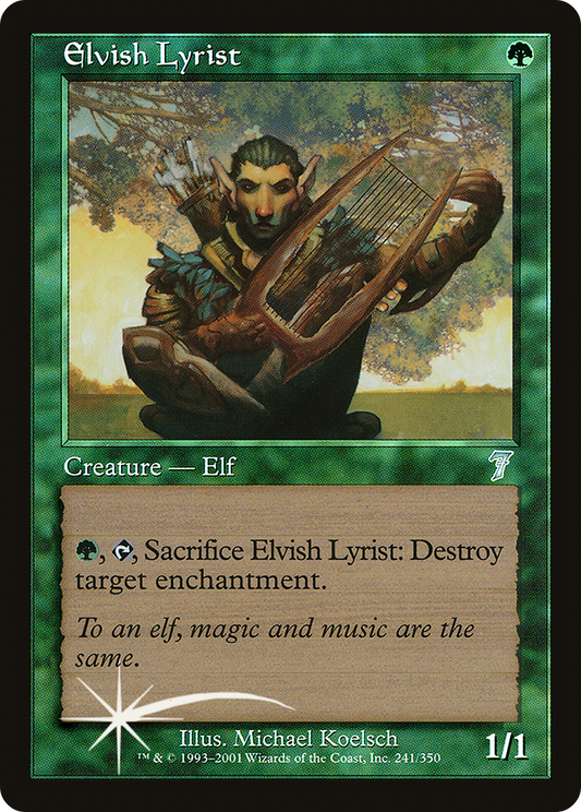 Elvish Lyrist (7ED-241★) (Foil)