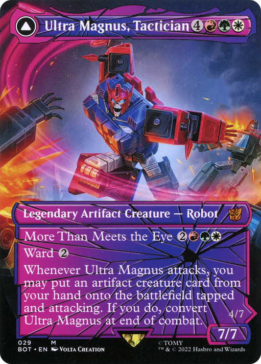 Ultra Magnus, Tactician // Ultra Magnus, Armored Carrier (BOT-029) (Shattered Glass) (Borderless)