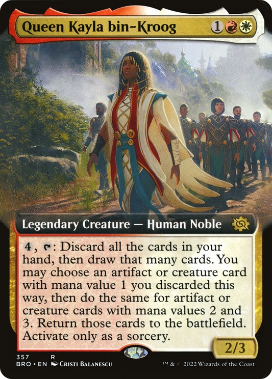 Queen Kayla bin-Kroog (BRO-357) (Extended Art) (Foil)