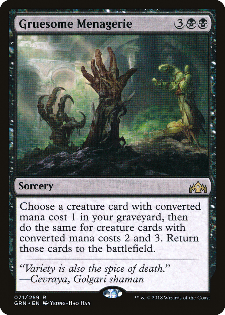 Gruesome Menagerie (GRN-071) (Foil)