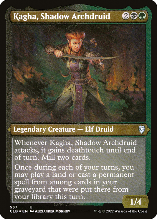 Kagha, Shadow Archdruid (CLB-537) (Etched Foil)
