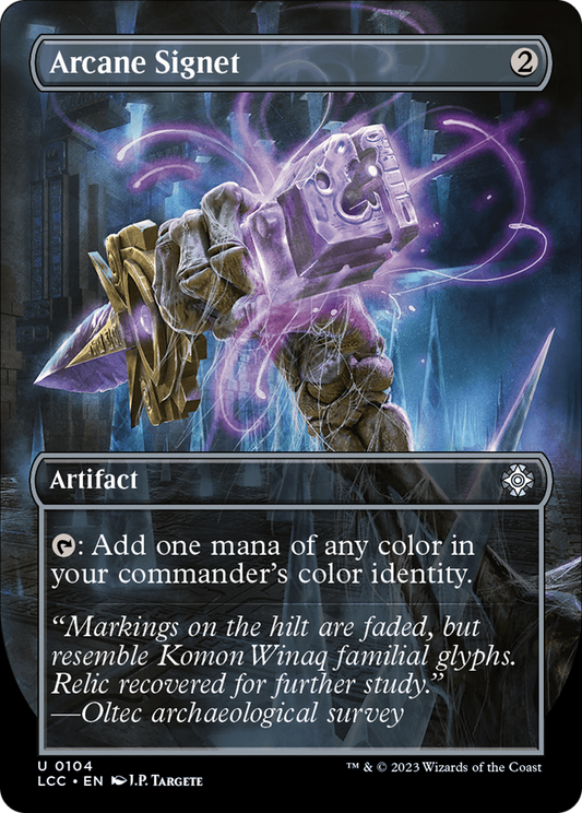 Arcane Signet (LCC-104) (Borderless) (Foil)