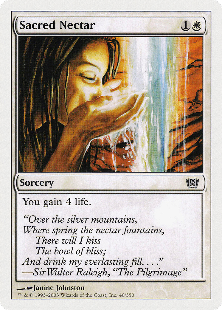 Sacred Nectar (8ED-040★) (Foil)
