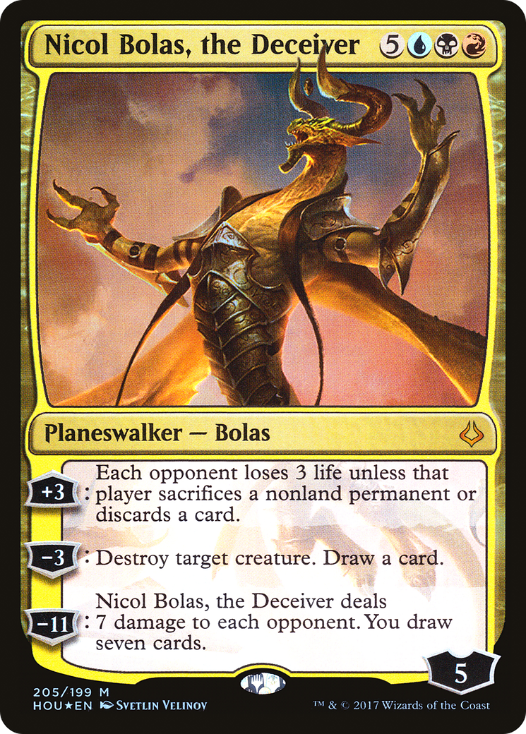 Nicol Bolas, the Deceiver (HOU-205) (Foil)