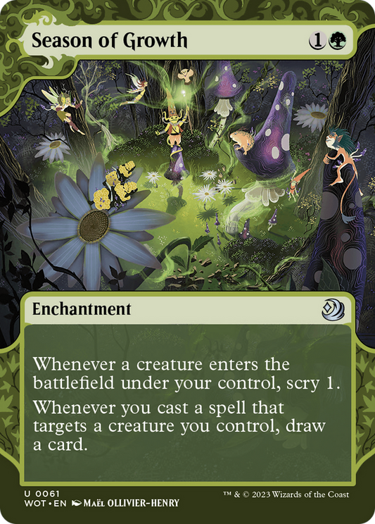 Season of Growth (WOT-061) (Showcase) (Borderless) (Foil)