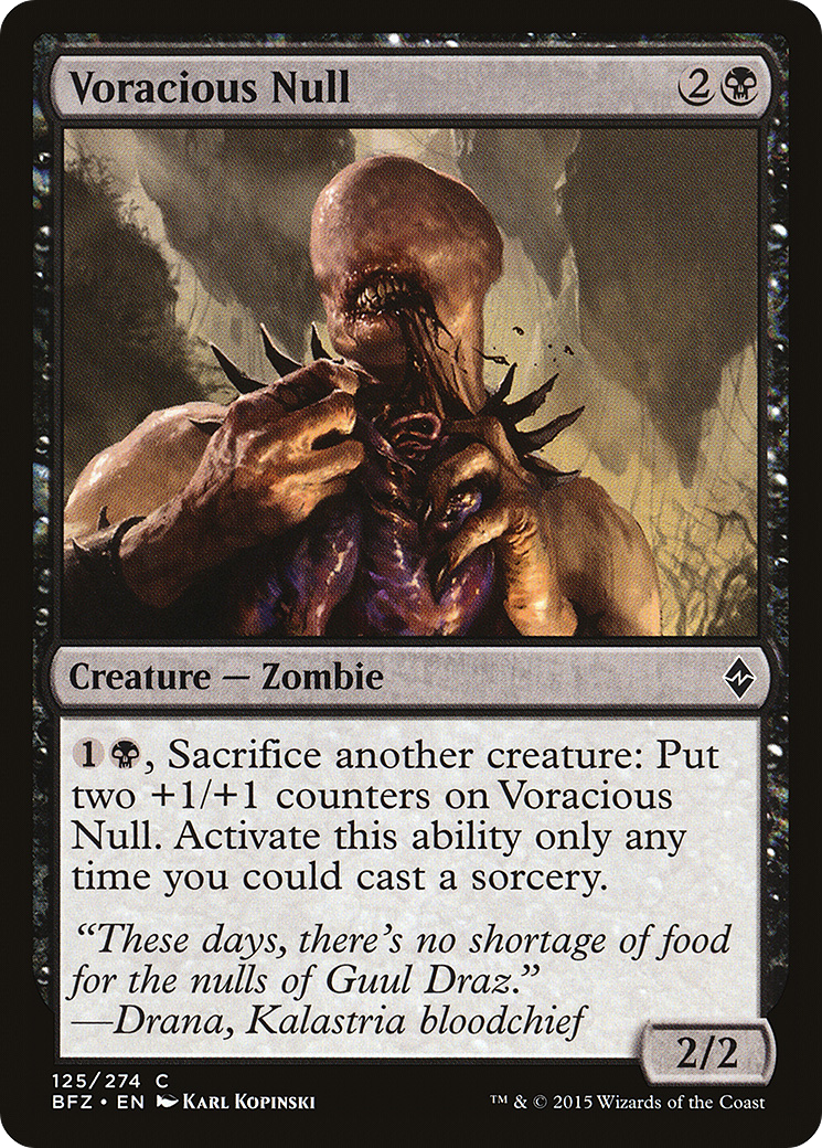 Voracious Null (BFZ-125) (Foil)