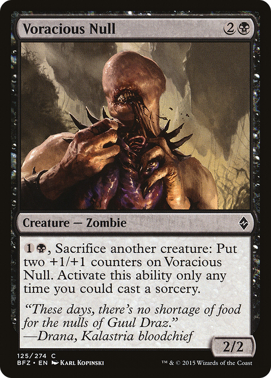 Voracious Null (BFZ-125) (Foil)