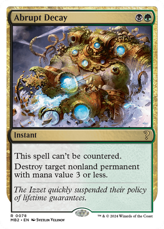 Abrupt Decay (MB2-078)