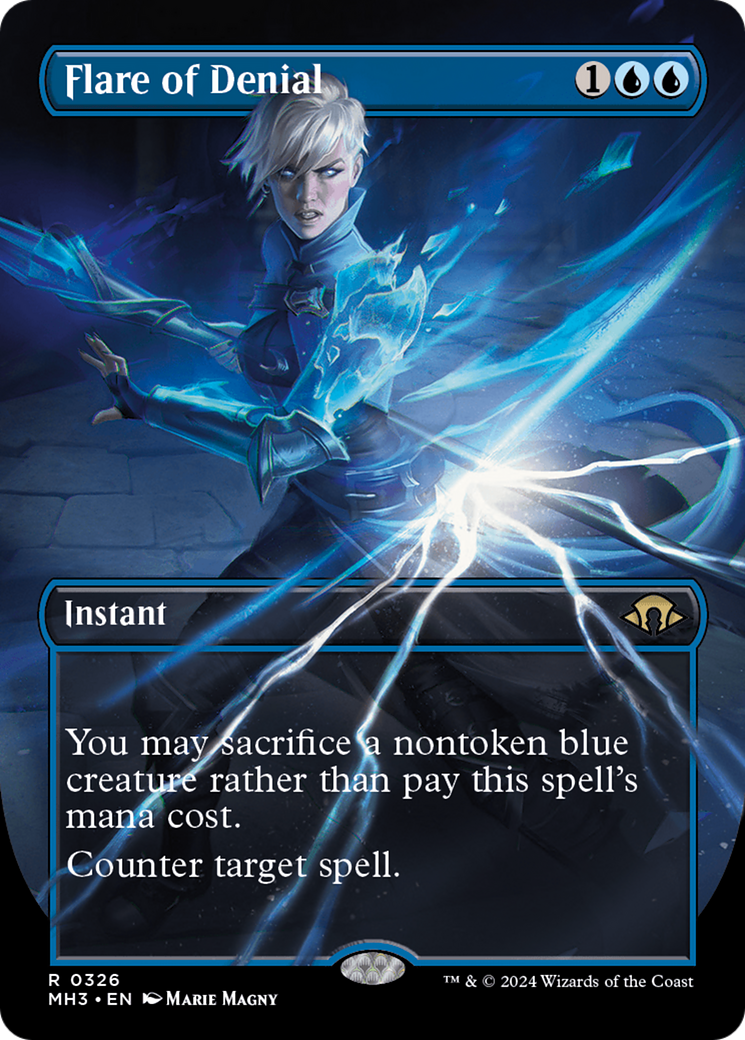 Flare of Denial (MH3-326) (Borderless) (Foil)