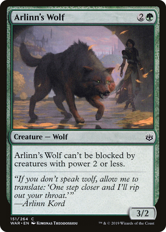 Arlinn's Wolf (WAR-151) (Foil)
