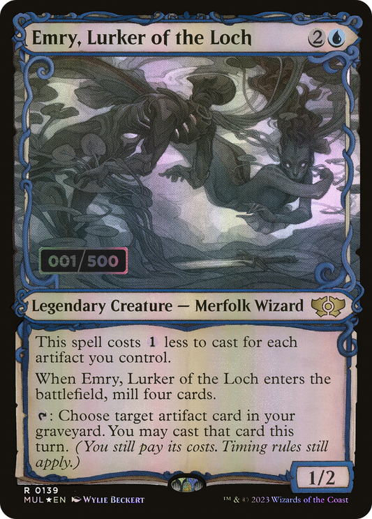 Emry, Lurker of the Loch (MUL-139Z) (Showcase) (Foil) (Serialized)