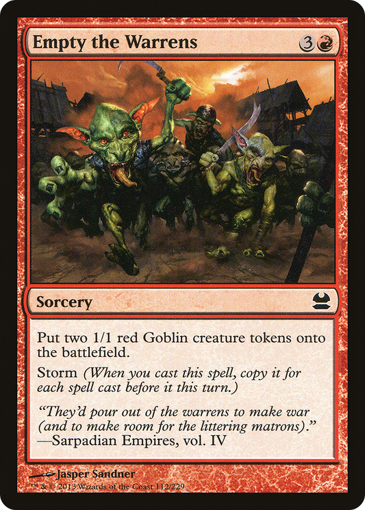 Empty the Warrens (MMA-112) (Foil)