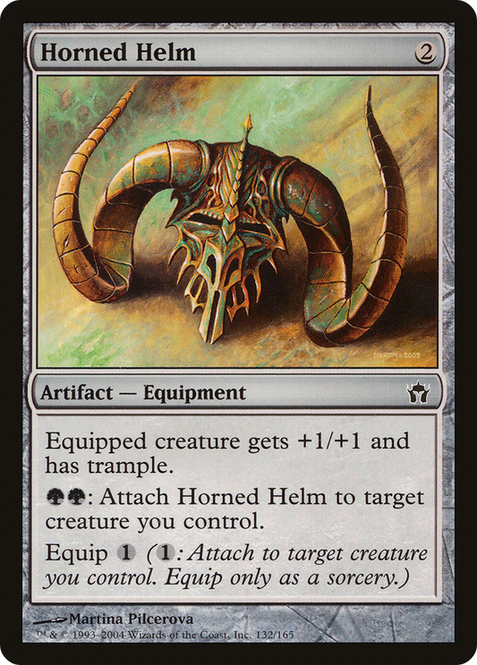 Horned Helm (5DN-132) (Foil)