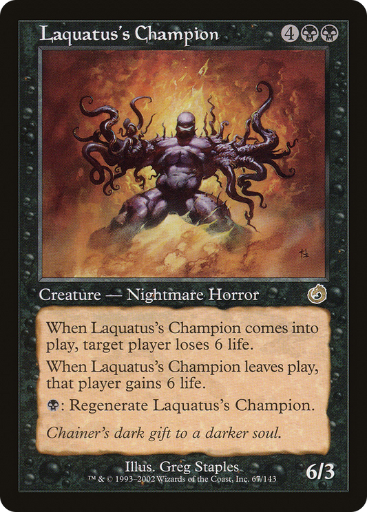 Laquatus's Champion (TOR-067) (Foil)
