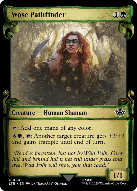 Wose Pathfinder (LTR-641) (Showcase) (Scroll) (Foil)