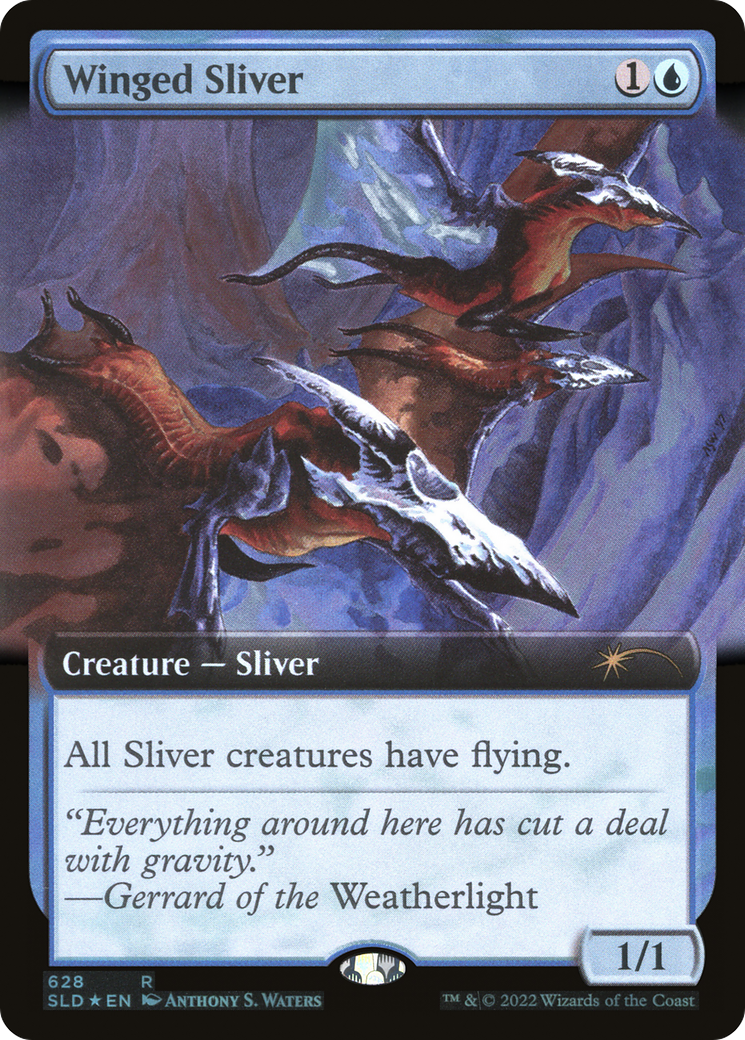 Winged Sliver (SLD-628) (Extended Art) (Foil)