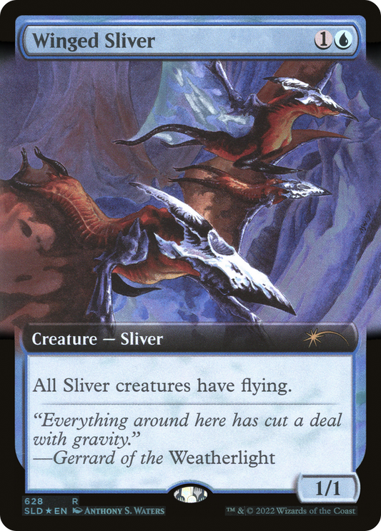 Winged Sliver (SLD-628) (Extended Art) (Foil)