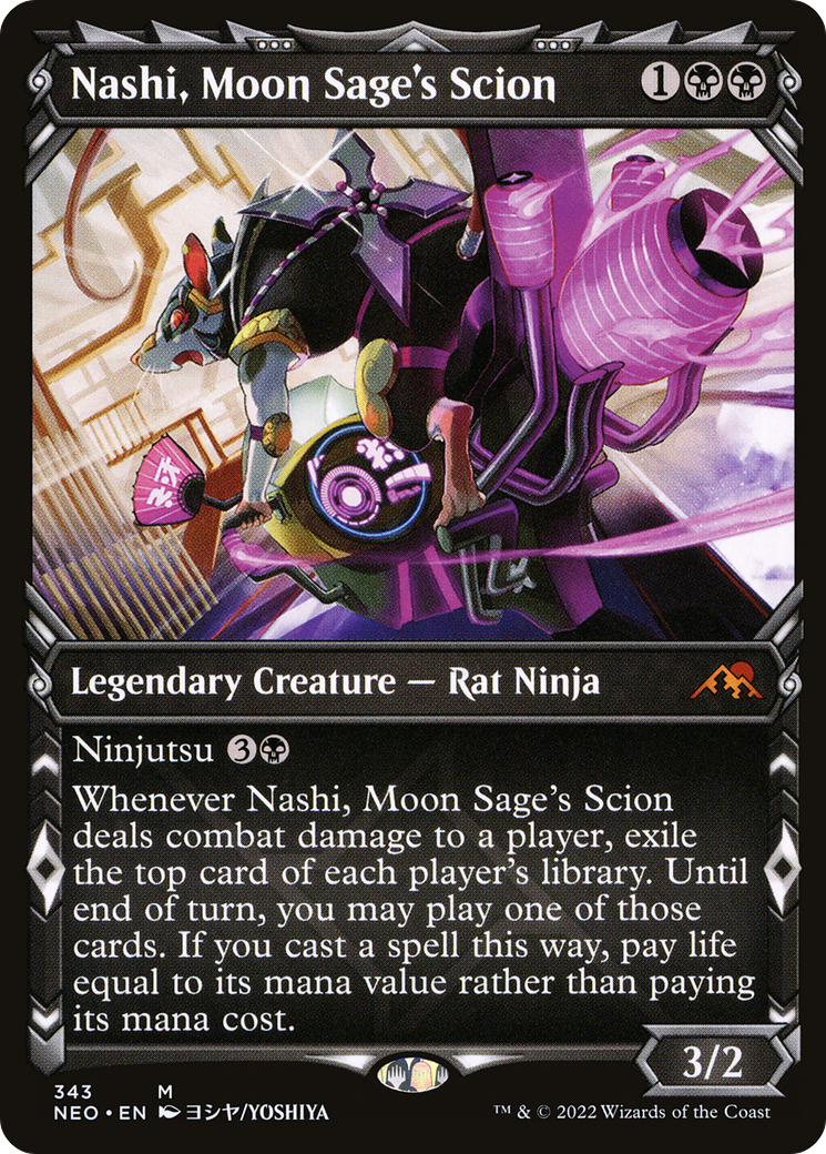 Nashi, Moon Sage's Scion (NEO-343) (Showcase) (Foil)