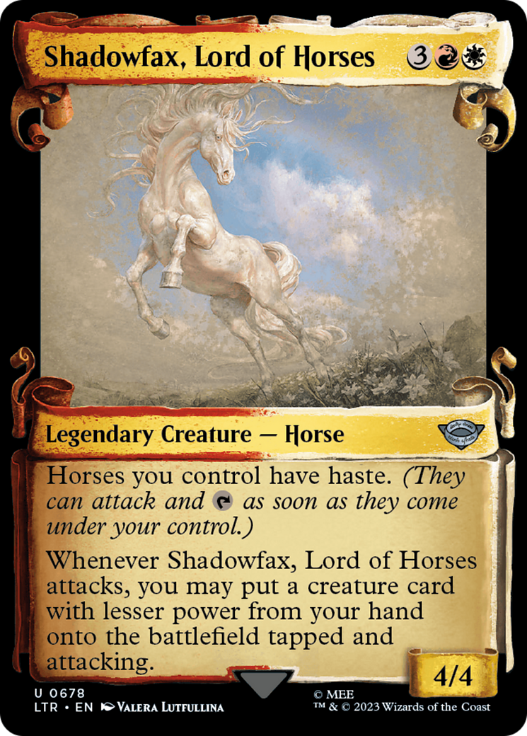 Shadowfax, Lord of Horses (LTR-678) (Showcase) (Scroll) (Foil)