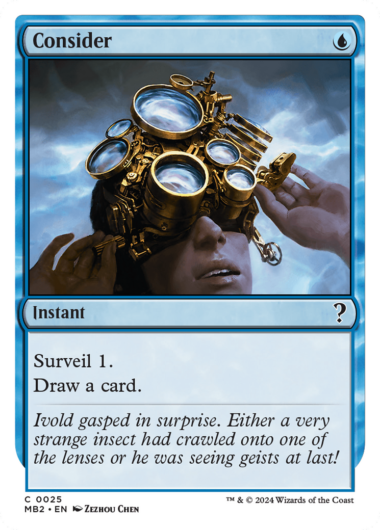 Consider (MB2-025)