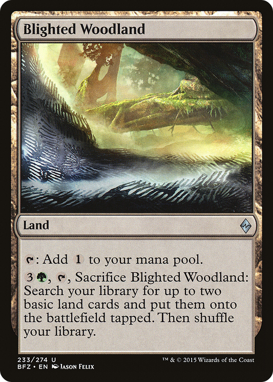 Blighted Woodland (BFZ-233) (Foil)
