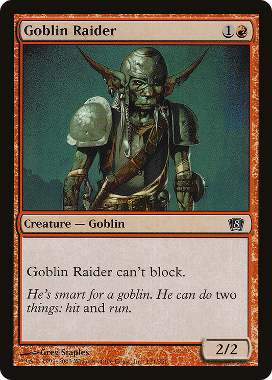 Goblin Raider (8ED-191★) (Foil)