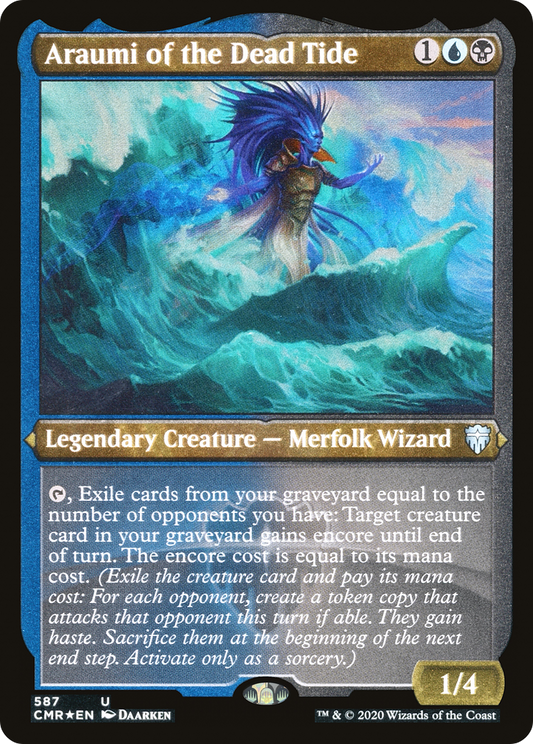 Araumi of the Dead Tide (CMR-587) (Etched Foil)