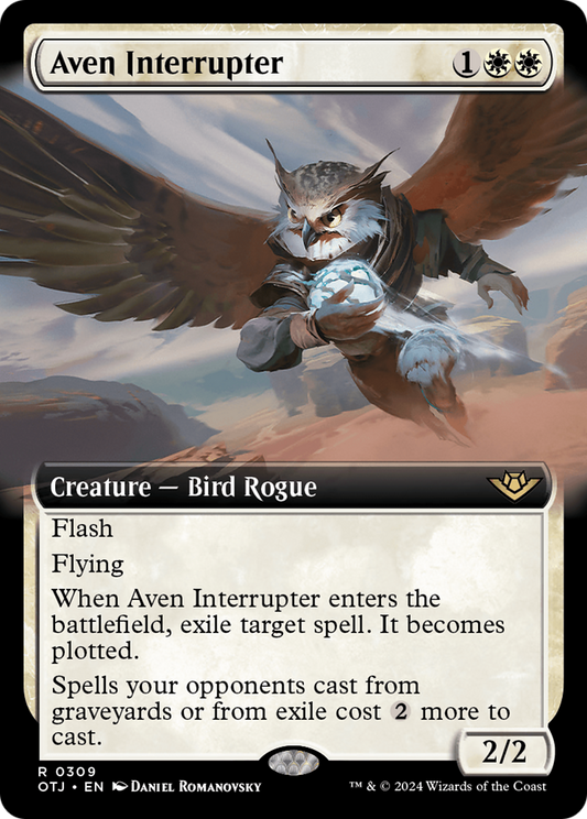 Aven Interrupter (OTJ-309) (Extended Art) (Foil)