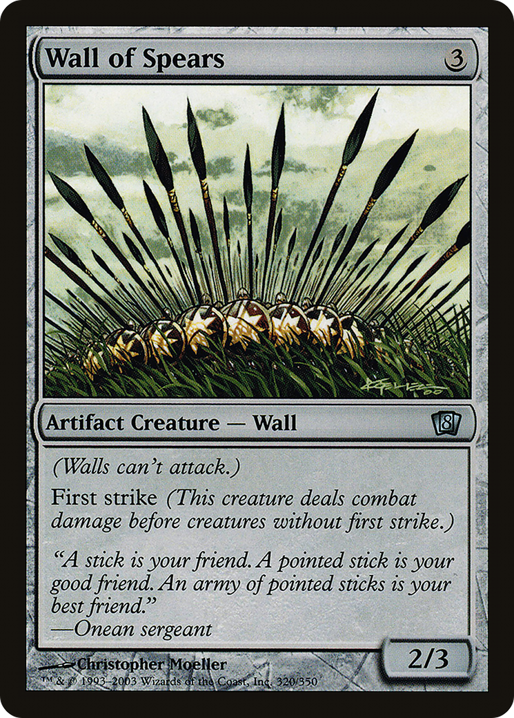 Wall of Spears (8ED-320★) (Foil)