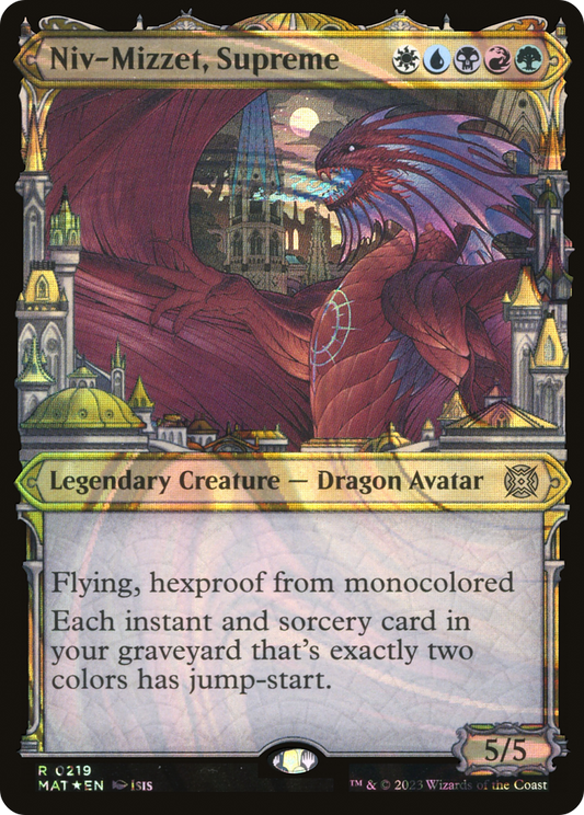 Niv-Mizzet, Supreme (MAT-219) (Showcase) (Halo) (Foil)