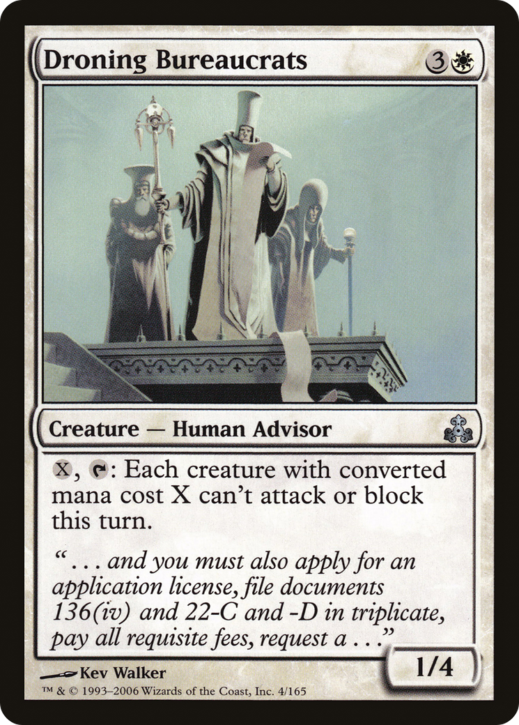 Droning Bureaucrats (GPT-004) (Foil)