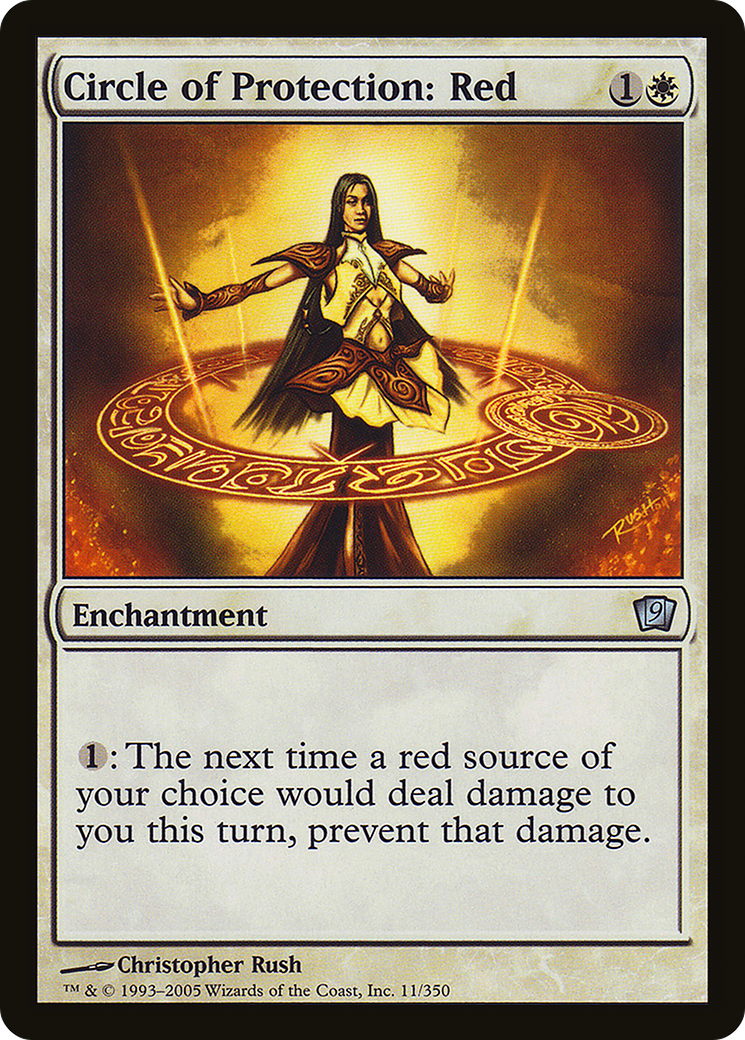 Circle of Protection: Red (9ED-11★) (Foil)
