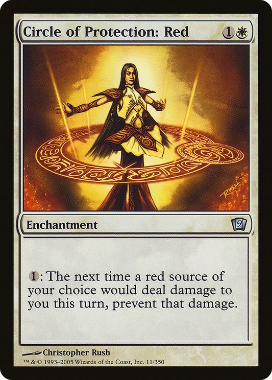 Circle of Protection: Red (9ED-11★) (Foil)