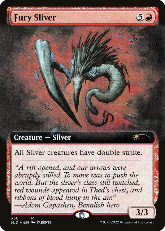 Fury Sliver (SLD-638) (Extended Art) (Foil)