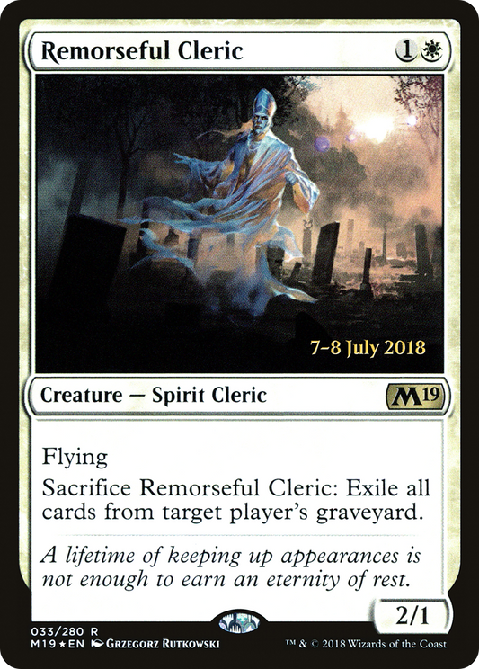 Remorseful Cleric (PRE-33S) (Foil)