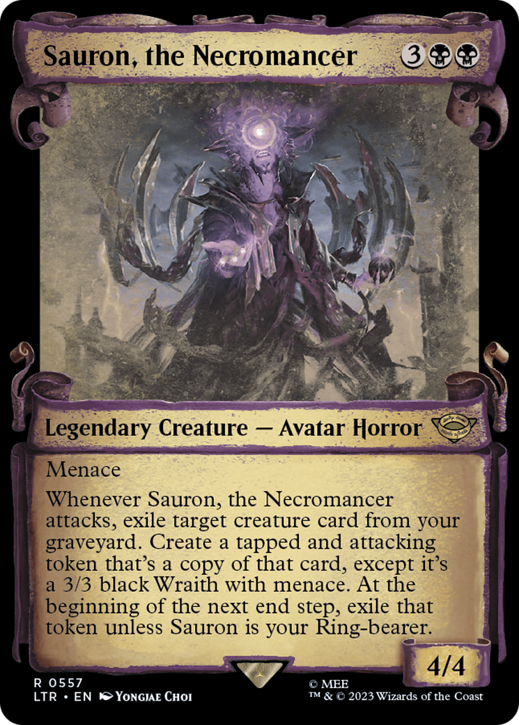 Sauron, the Necromancer (LTR-557) (Showcase) (Scroll) (Foil)