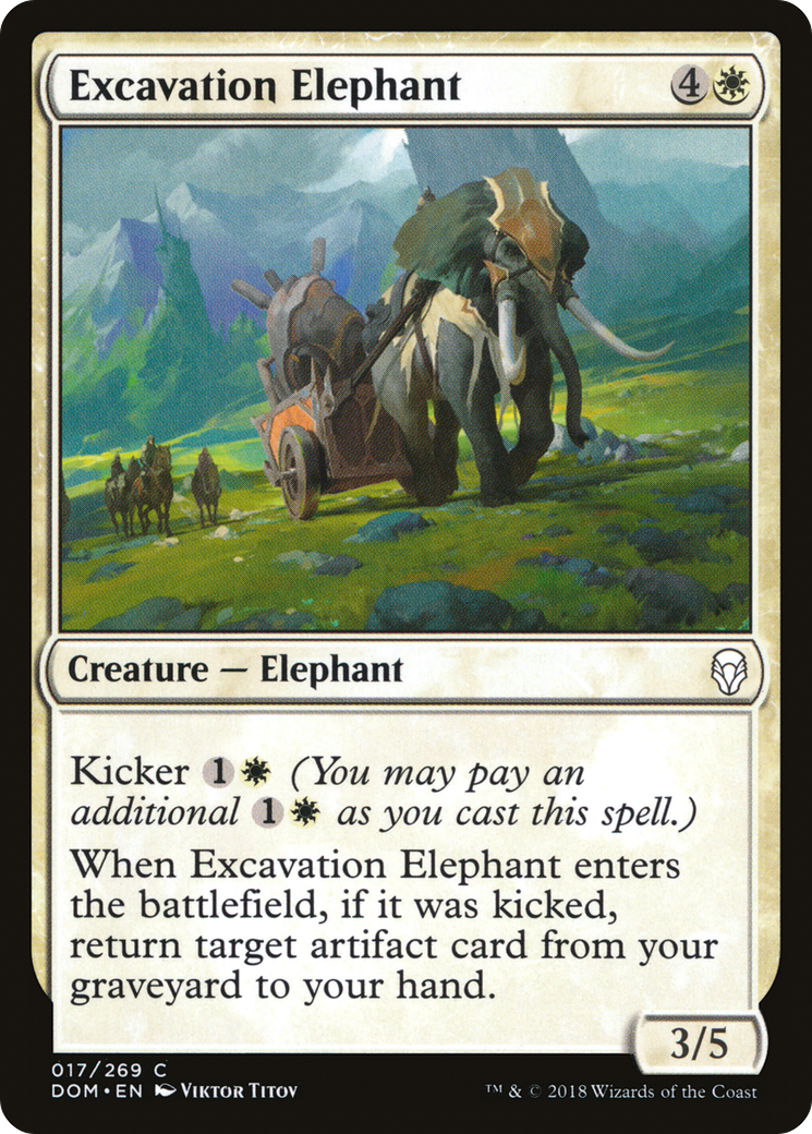 Excavation Elephant (DOM-017) (Foil)
