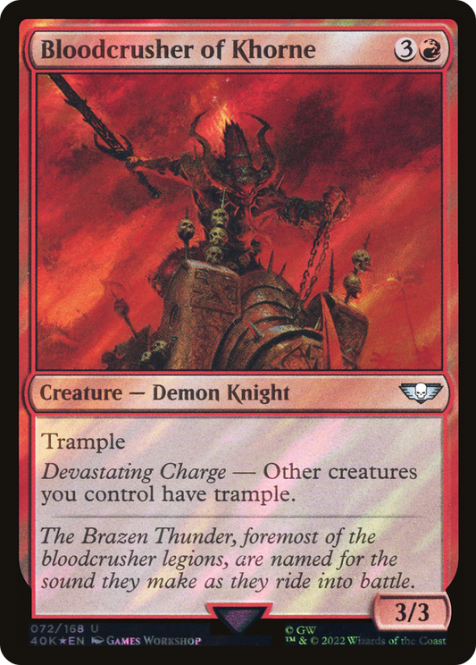 Bloodcrusher of Khorne (40K-72★) (Surge Foil)