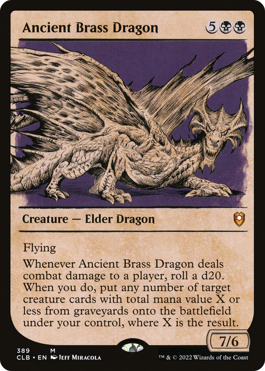 Ancient Brass Dragon (CLB-389) (Showcase) (Foil)