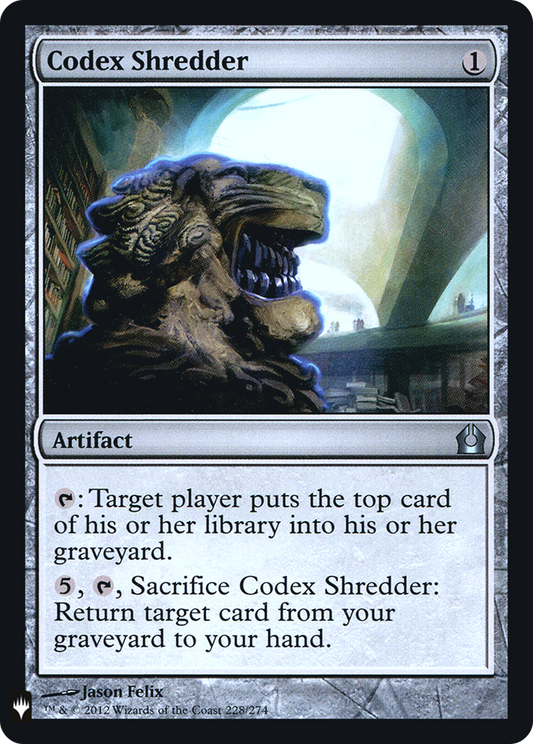 Codex Shredder (LIST-RTR-228) (Foil)