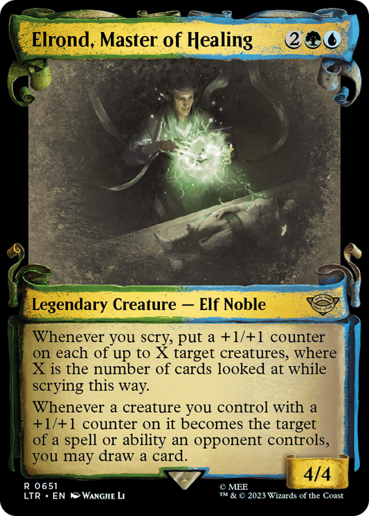 Elrond, Master of Healing (LTR-651) (Showcase) (Scroll)
