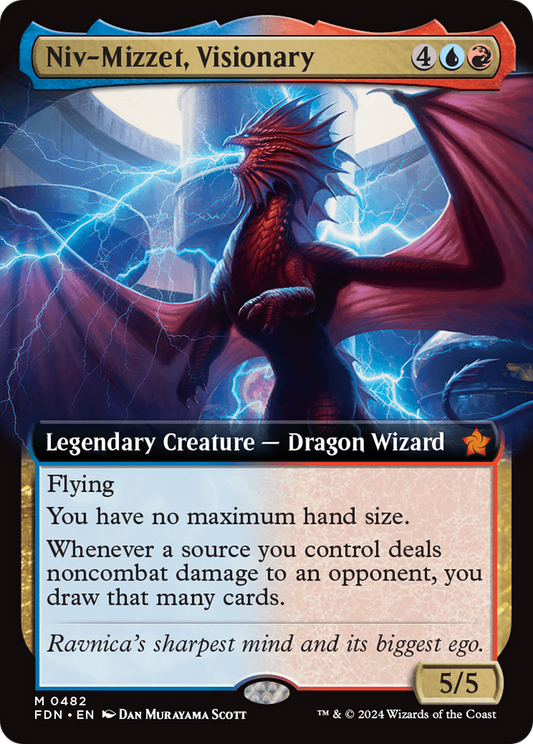 Niv-Mizzet, Visionary (FDN-482) (Extended Art) (Foil)
