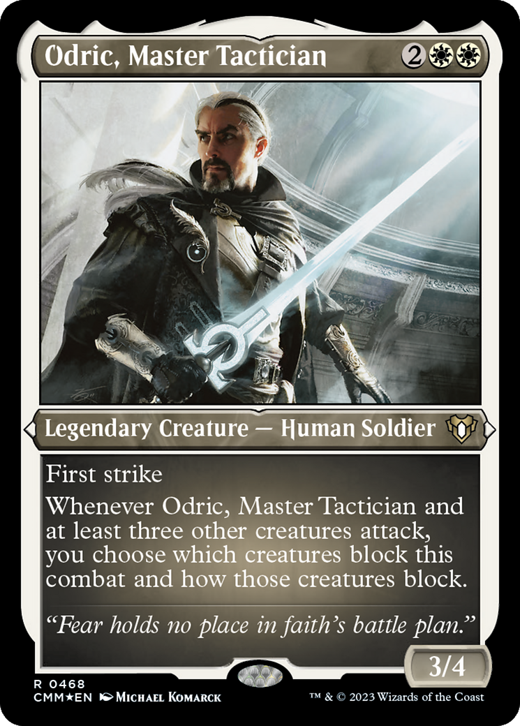 Odric, Master Tactician (CMM-468) (Etched Foil)