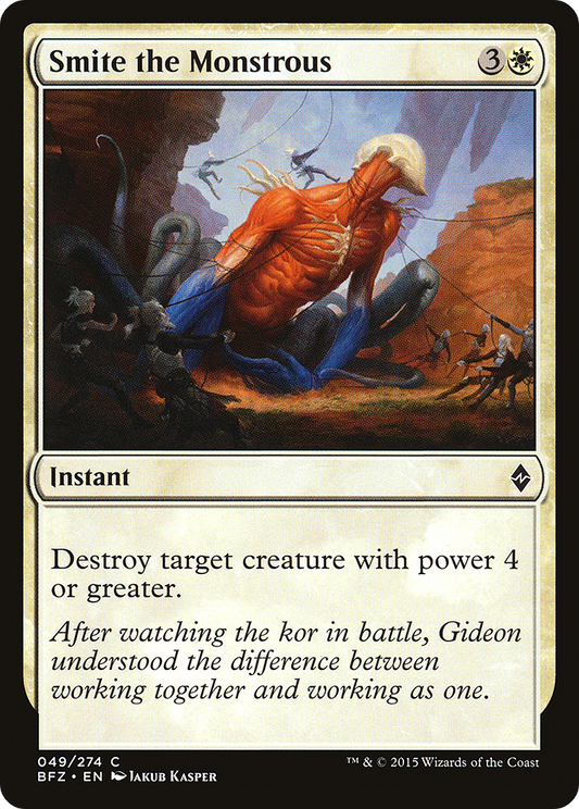 Smite the Monstrous (BFZ-049) (Foil)