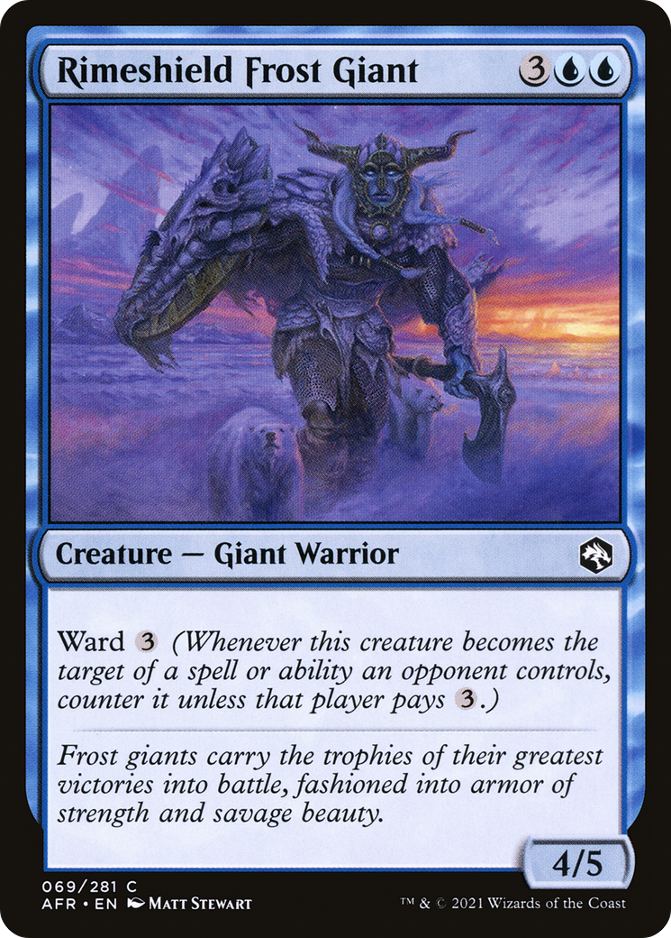 Rimeshield Frost Giant (AFR-069) (Foil)