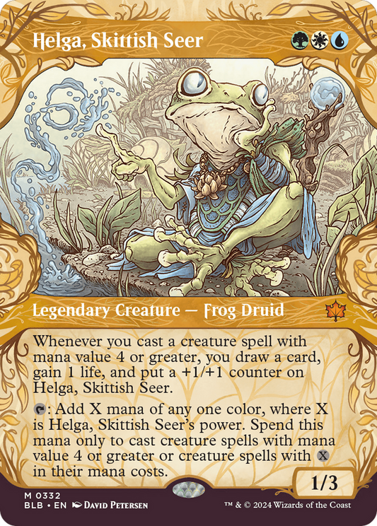 Helga, Skittish Seer (BLB-332) (Showcase) (Foil)